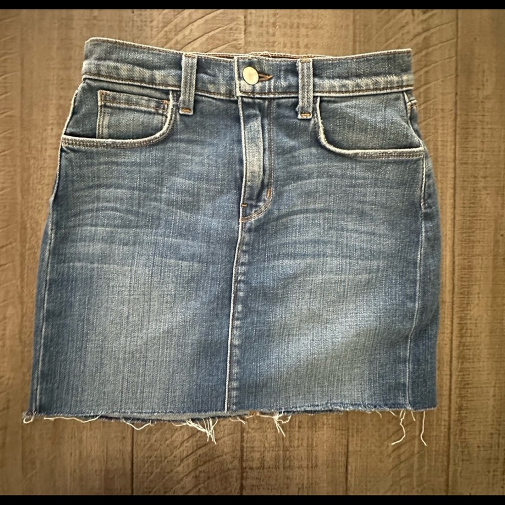 L'AGENCE Blue Denim Pencil Skirt